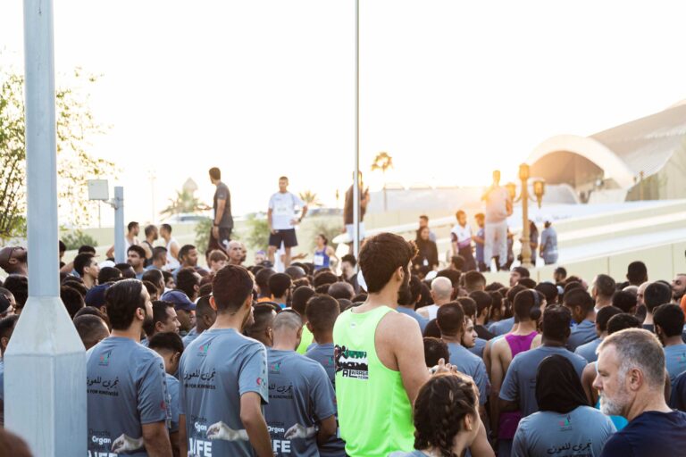 Runners assembled together at Zayed Charity Marathon Abu Dhabi 2022