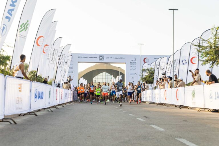 Start of fun run at Zayed Charity Marathon Abu Dhabi 2022