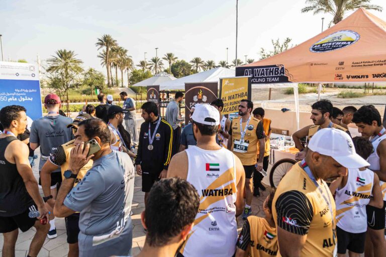 Al Wathba Cycling Team participants in the Zayed Charity Marathon Abu Dhabi 2022